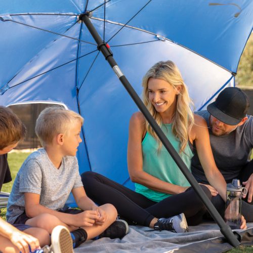 Sport-Brella Ultra senčnik za plažo | 244 cm, UPF 50+, 2.99 kg | Popolna senca in zaščita pred vetrom za brezskrbno poletje