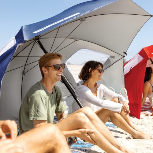 Sport-Brella Premiere suncobran za plažu | 244 cm, UPF 50+ | Bezbrižno uživanje na suncu