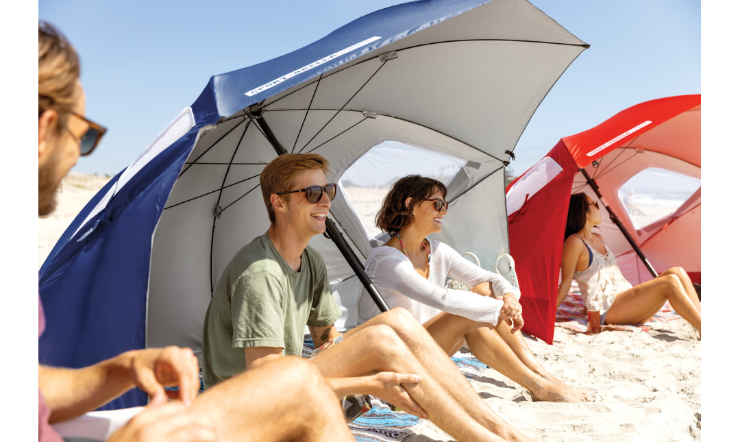 Sport-Brella Premiere suncobran za plažu | 244 cm, UPF 50+ | Bezbrižno uživanje na suncu