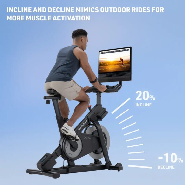 NordicTrack X24 Bike | Pametni sobni bicikl s nagibom +20% / −10% i 24″ zaslonom - Slika 4