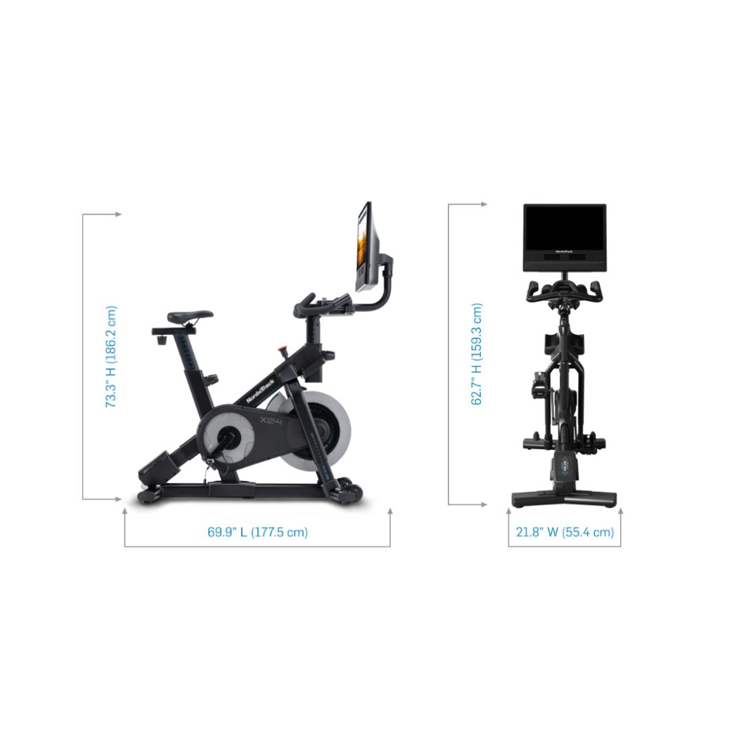 NordicTrack X24 Bike | Pametni sobni bicikl s nagibom +20% / −10% i 24″ zaslonom - Slika 9