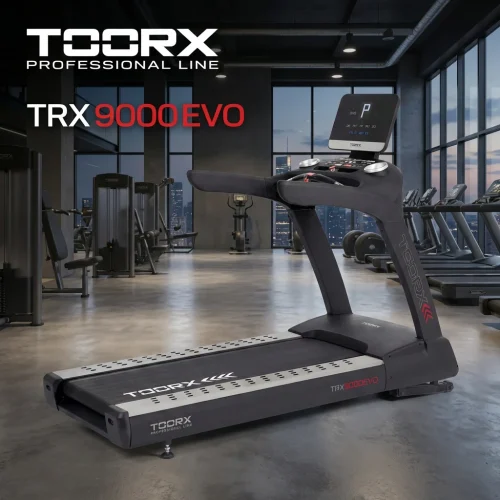 Toorx TRX-9000 EVO | Profesionalna traka za trčanje | AC motor 6/8 HP | Nagib 19 % | Za fitness centre i zahtjevne trkače