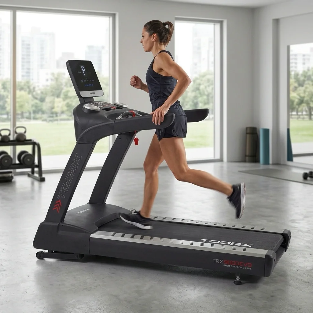 Toorx TRX-9000 EVO | Profesionalna traka za trčanje | AC motor 6/8 HP | Nagib 19 % | Za fitness centre i zahtjevne trkače - Slika 3