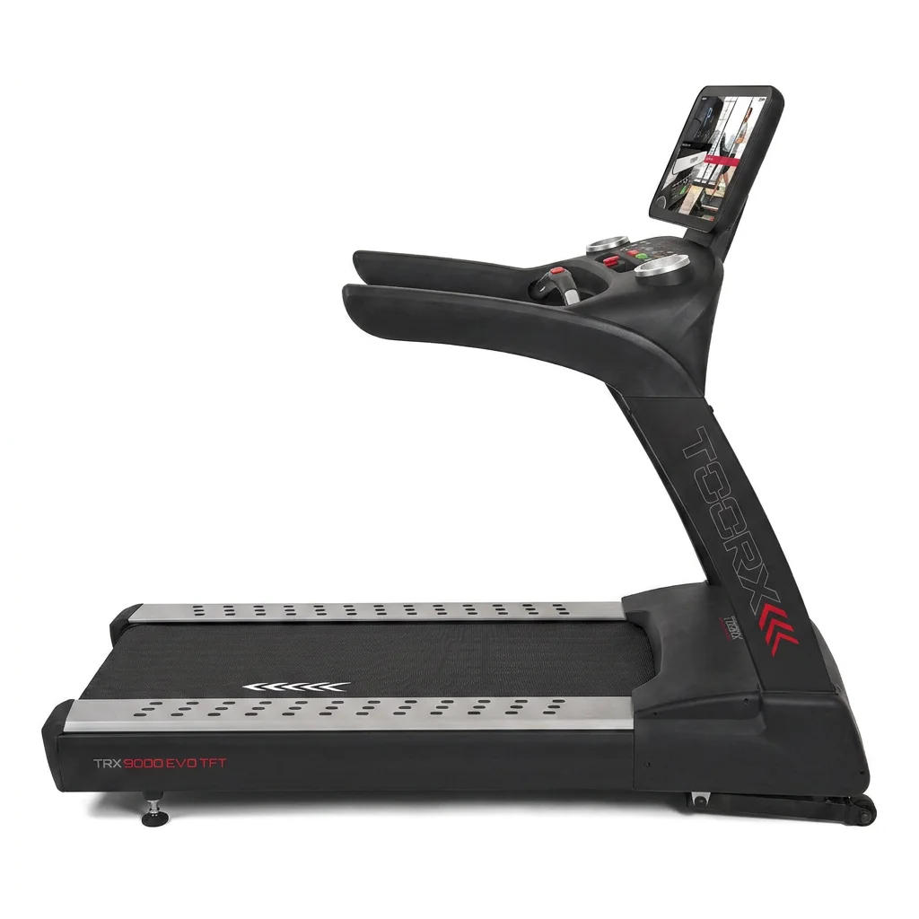 Toorx TRX-9000 EVO TFT | Profesionalna traka za trčanje s 21,5" HD zaslonom osjetljivim na dodir | AC motor 6/8 HP | Netflix, YouTube, Zwift - Slika 9