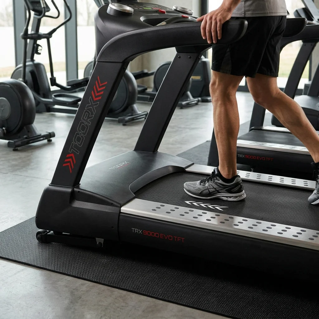 Toorx TRX-9000 EVO TFT | Profesionalna traka za trčanje s 21,5" HD zaslonom osjetljivim na dodir | AC motor 6/8 HP | Netflix, YouTube, Zwift - Slika 4