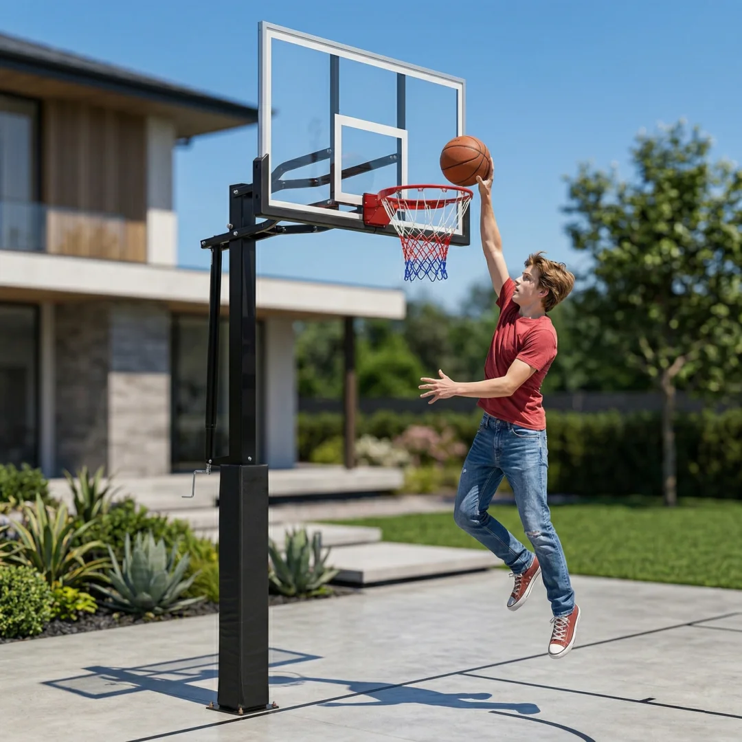 IN GROUND HOME Prostostojeći Košarkarski Koš 235–305 cm | Profesionalna zabava i trening kod kuće - Slika 2