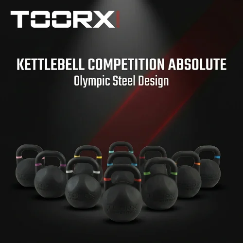 Toorx Competition Kettlebell Absolute | 8–36 kg, standardna veličina, čelična konstrukcija | Treniraj bez kompromisa