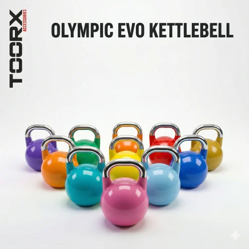 Toorx Olympic EVO Kettlebell | čelična konstrukcija, kromirana ručka, isti volumen | Treniraj kao profesionalac