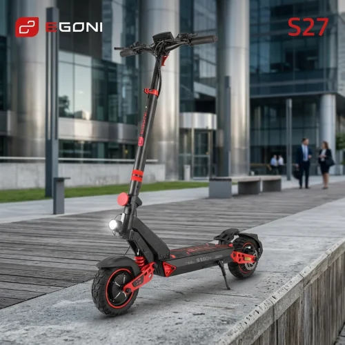 Egoni S27 električni romobil | 1000 W | Do 60 km dometa | Dvostruki ovjes i pametna povezivost