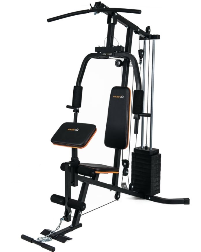 Toorx MSK-500 Multifunkcionalna Fitness Sprava | 45 kg utega | Čelična konstrukcija | Trenirajte cijelo tijelo kod kuće