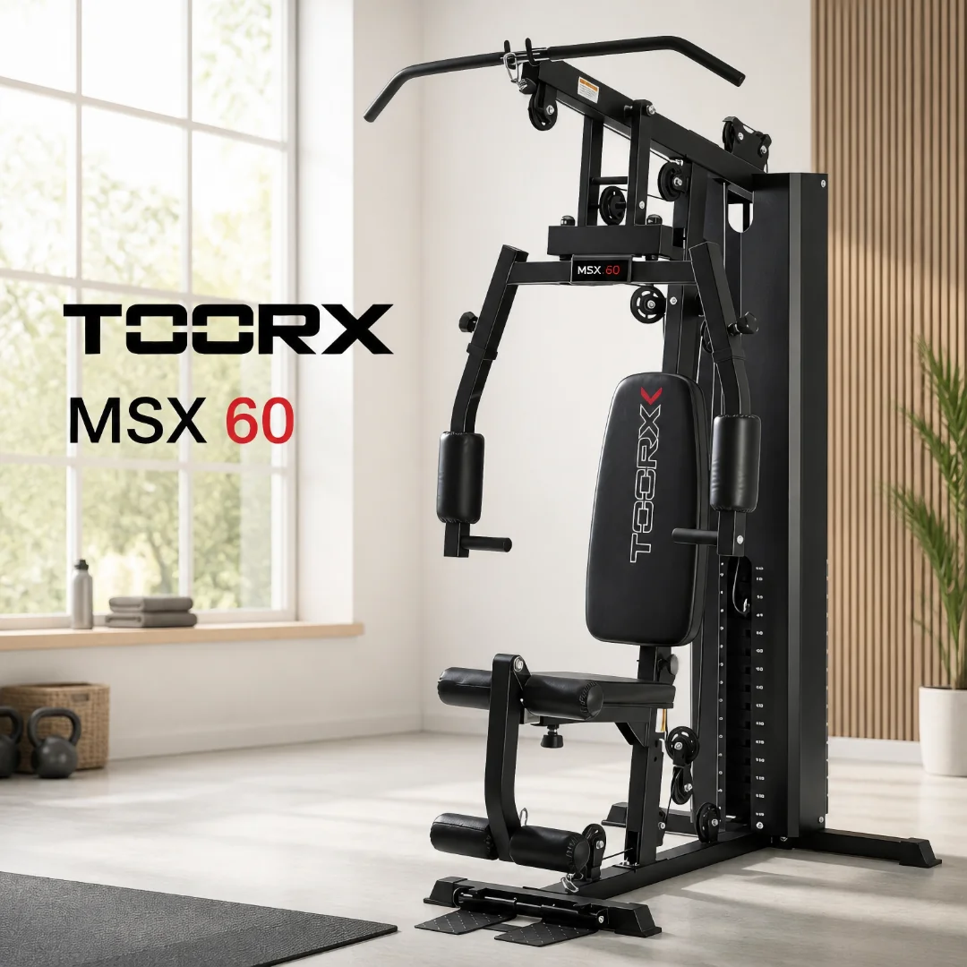 Toorx MSX-60 Multifunkcijska Sprava | 70 kg utega | Sklopivo sjedalo | Čelični okvir 50×70 mm | Trenirajte bez ograničenja