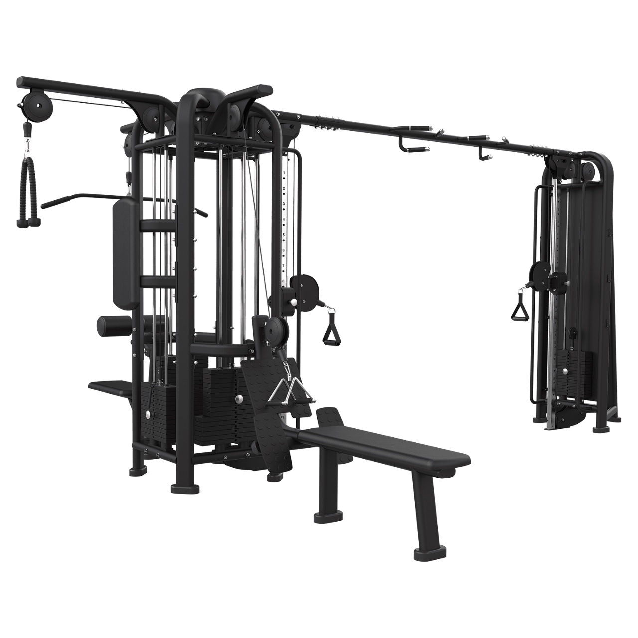 Toorx Professional CSX-9200 Jungle 5 Stations | Cable Crossover 2 × 70 kg, Lat Machine 95 kg i Pulley 102,5 kg | Profesionalni Full Body trening