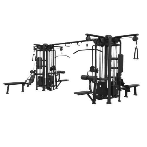 Toorx Professional CSX-9400 Jungle 8 Stations | 2 × Single Pulley 70 kg, 2 × Lat Machine 95 kg i 2 × Pulley 102,5 kg | Profesionalni Full Body trening