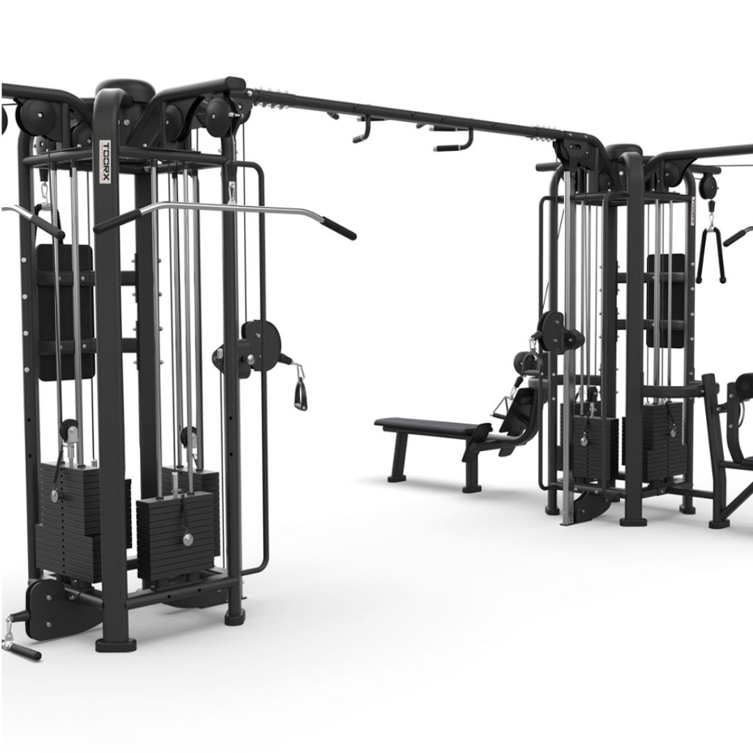 Toorx Professional CSX-9500 Jungle 8 Stations | Cable Crossover 2 × 70 kg, Lat Machine 95 kg, Pulley 102,5 kg i 8 radnih stanica | Profesionalni Full Body trening - Slika 2