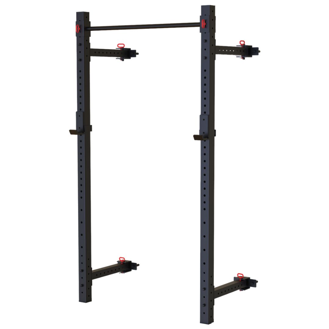 Toorx Vertical WLX-2800 sklopivi zidni rack | Nosivost 300 kg, J-hooks i sigurnosni graničnici | Profesionalni trening snage