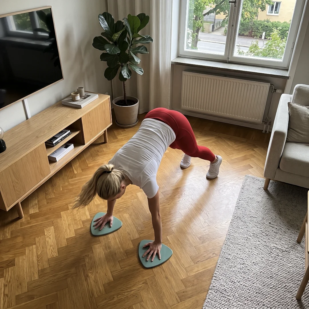 Toorx AYP-017 pilates drsniki | dvostranska zasnova · 19,5 × 19,5 cm · za mehke in trde podlage | več nadzora v vsakem gibu - Slika 2
