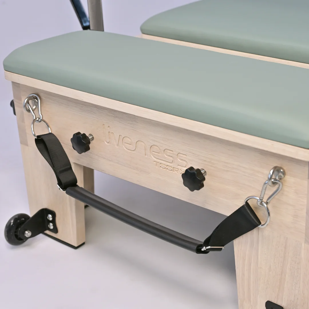 Toorx PTX 5500 drveni pilates reformer | hrastov okvir, 6 opruga, klasa S | Elegantni drveni reformer za uravnoteženu vježbu - Slika 4