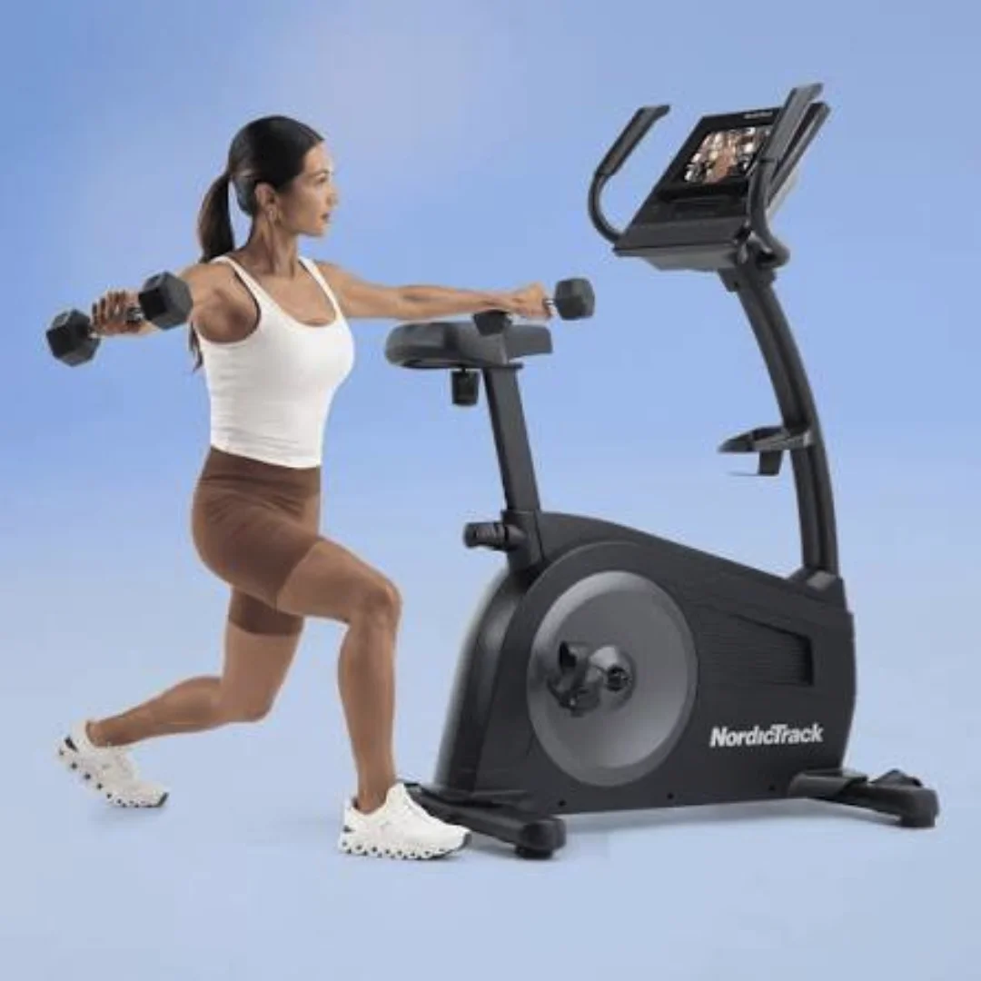 NordicTrack GX LE Upright Bike uspravni sobni bicikl | Uspravna konstrukcija, 5-inčni LCD zaslon, 24 razine SMR otpora | Trenirajte prema vlastitom planu - Slika 3