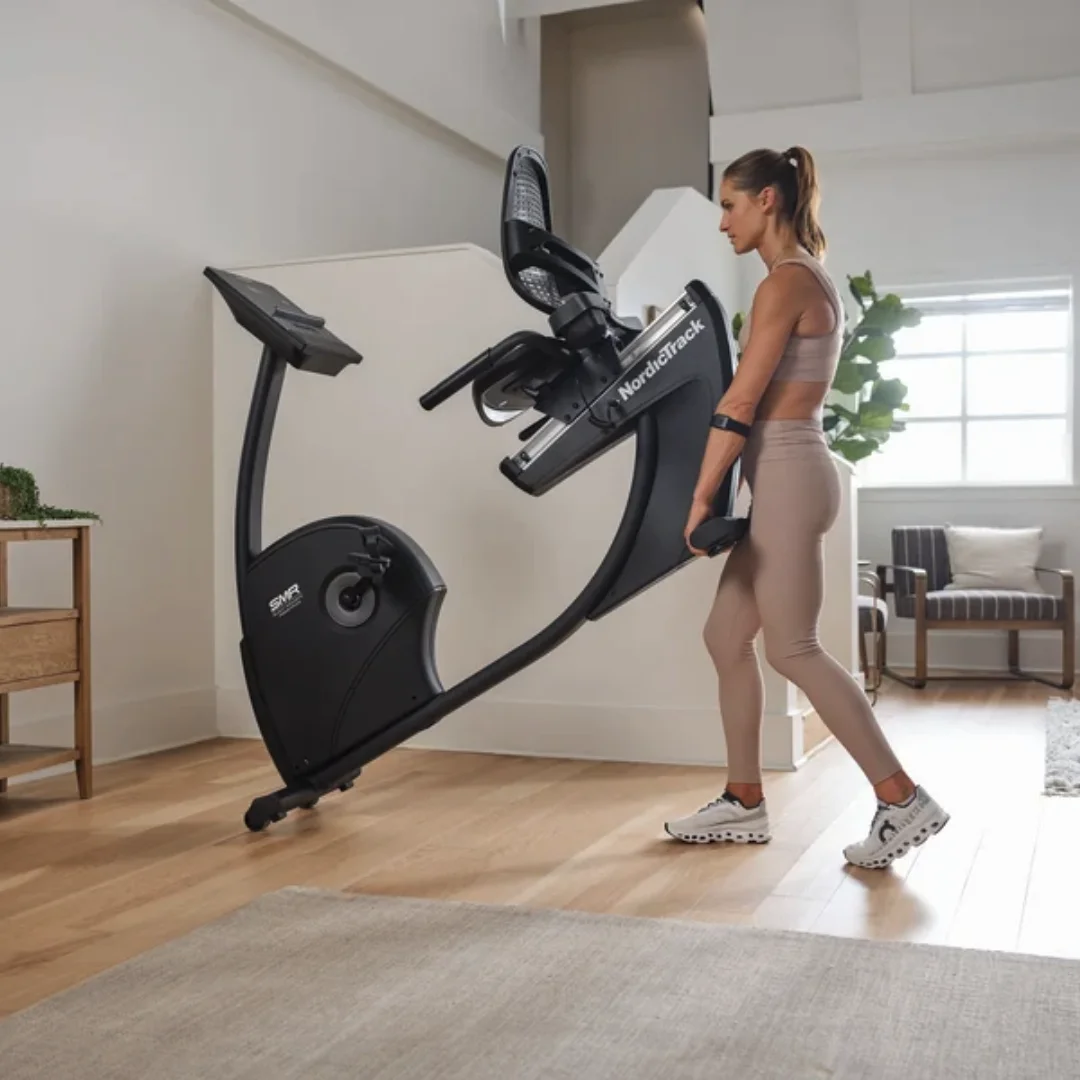 NordicTrack GX10 Recumbent Bike ležeći sobni bicikl | Sjedalo s osloncem za leđa, 10-inčni zaslon osjetljiv na dodir, 26 razina SMR otpora | Trenirajte prema vlastitom planu - Slika 3