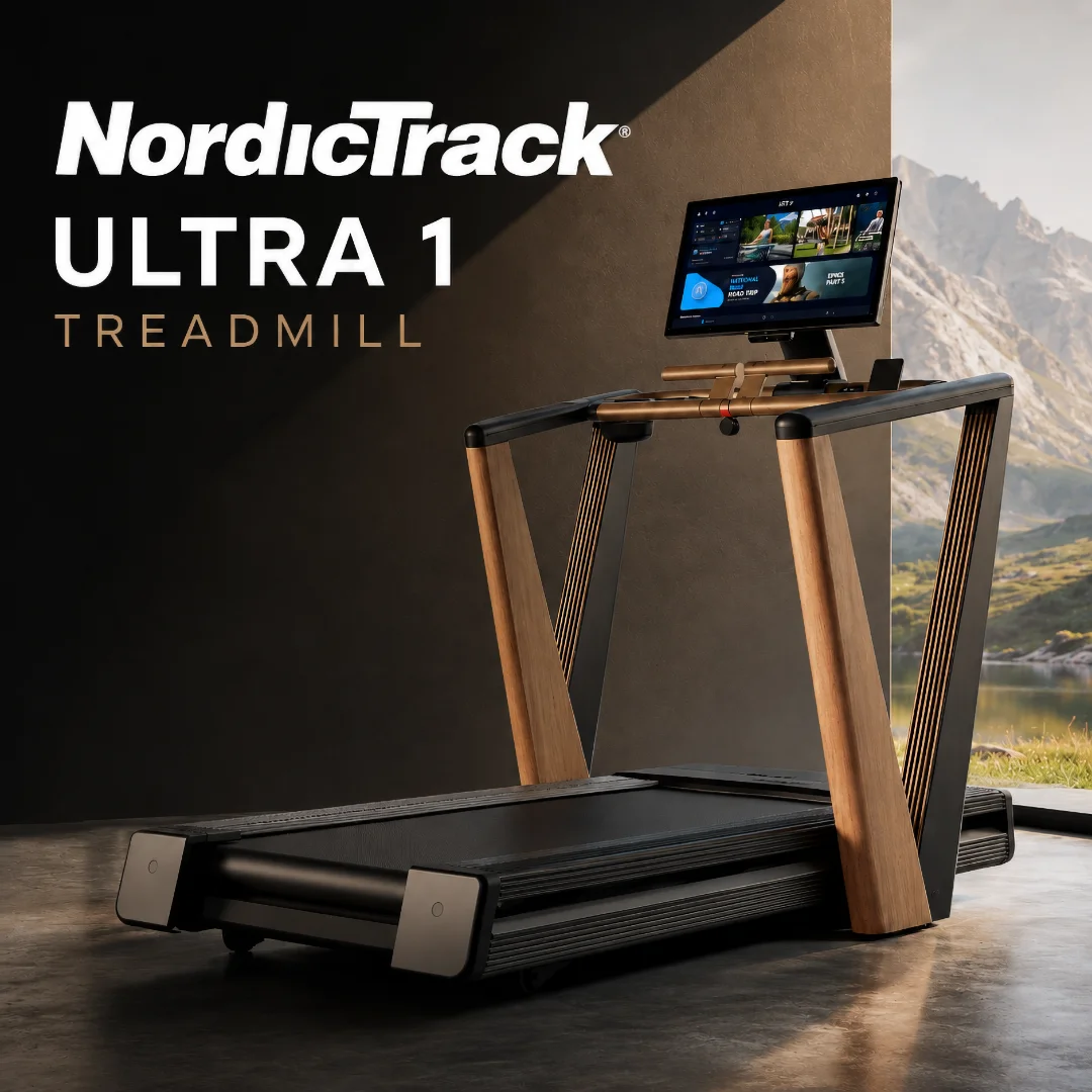NordicTrack Ultra 1 traka za trčanje | Reflex amortizacija, 24-inčni zakretni HD zaslon osjetljiv na dodir, Motor bez četkica 3,0 CHP | Trenirajte prema vlastitom planu
